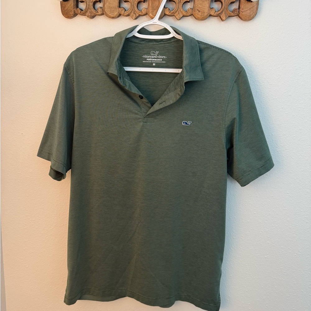 Vineyard Vines Men's Polo in Olive Green